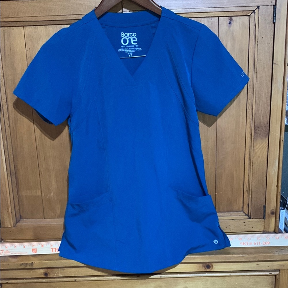 Barco Uniforms Blue Fitted Short Sleeve Tee
